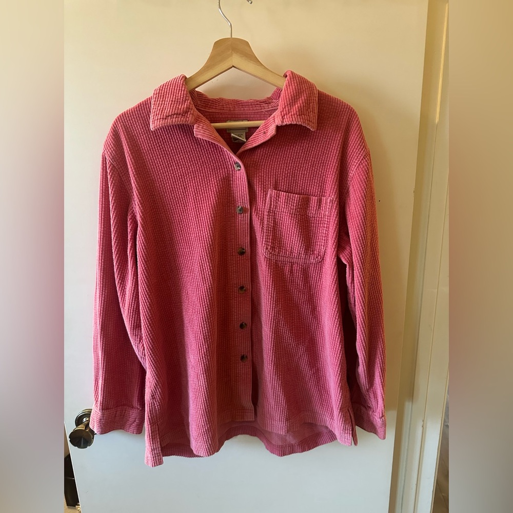 L.L. Bean Pink Corduroy Shirt